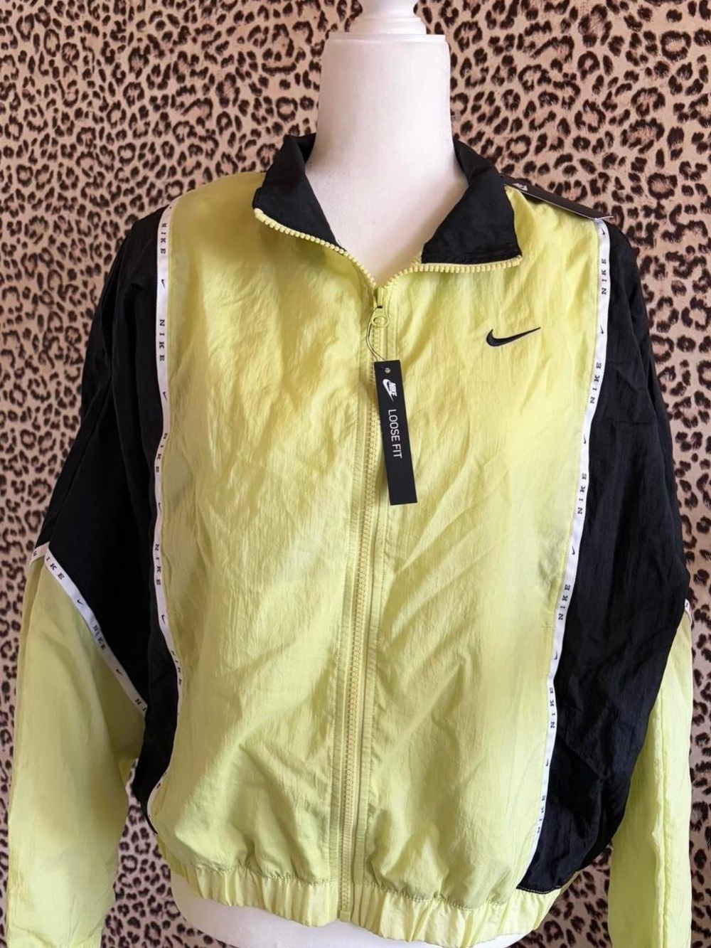 Nike Black & Neon Yellow Retro Track Jacket